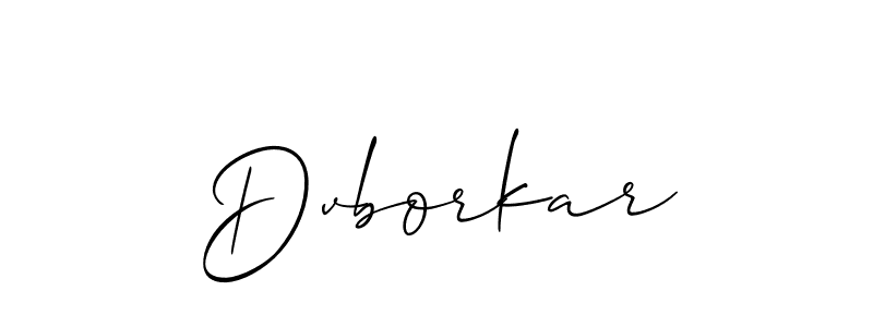 Make a short Dvborkar signature style. Manage your documents anywhere anytime using Allison_Script. Create and add eSignatures, submit forms, share and send files easily. Dvborkar signature style 2 images and pictures png