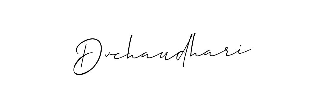 You should practise on your own different ways (Allison_Script) to write your name (Dvchaudhari) in signature. don't let someone else do it for you. Dvchaudhari signature style 2 images and pictures png