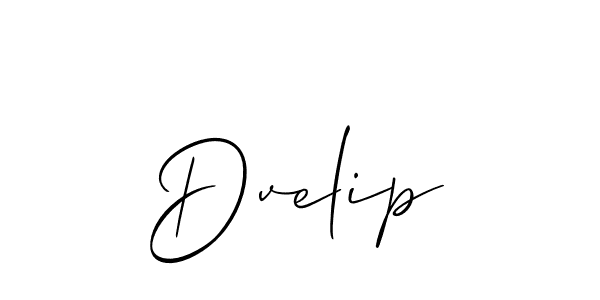 Create a beautiful signature design for name Dvelip. With this signature (Allison_Script) fonts, you can make a handwritten signature for free. Dvelip signature style 2 images and pictures png