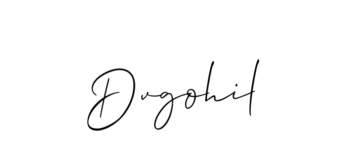 How to Draw Dvgohil signature style? Allison_Script is a latest design signature styles for name Dvgohil. Dvgohil signature style 2 images and pictures png