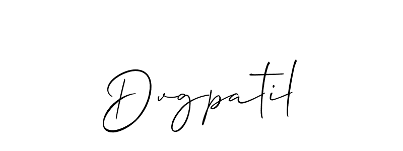 How to make Dvgpatil name signature. Use Allison_Script style for creating short signs online. This is the latest handwritten sign. Dvgpatil signature style 2 images and pictures png