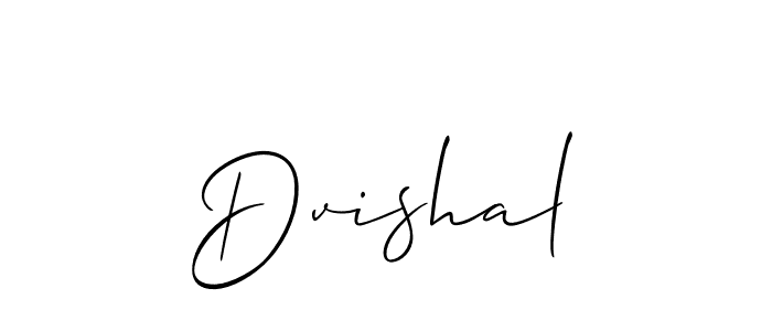 Create a beautiful signature design for name Dvishal. With this signature (Allison_Script) fonts, you can make a handwritten signature for free. Dvishal signature style 2 images and pictures png