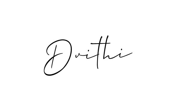 Make a beautiful signature design for name Dvithi. With this signature (Allison_Script) style, you can create a handwritten signature for free. Dvithi signature style 2 images and pictures png