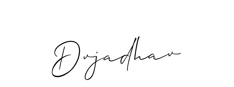 if you are searching for the best signature style for your name Dvjadhav. so please give up your signature search. here we have designed multiple signature styles  using Allison_Script. Dvjadhav signature style 2 images and pictures png