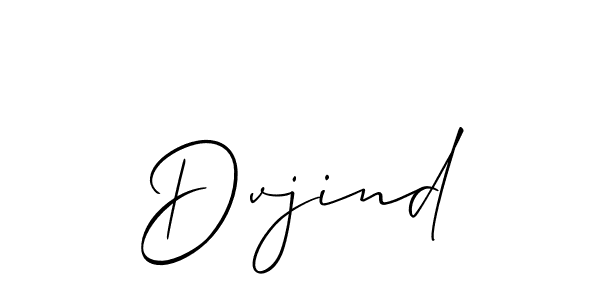 Allison_Script is a professional signature style that is perfect for those who want to add a touch of class to their signature. It is also a great choice for those who want to make their signature more unique. Get Dvjind name to fancy signature for free. Dvjind signature style 2 images and pictures png