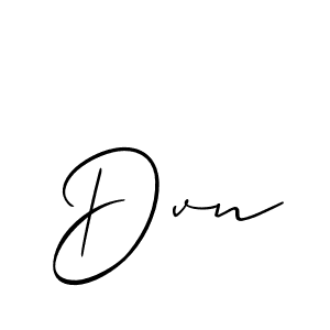 You should practise on your own different ways (Allison_Script) to write your name (Dvn) in signature. don't let someone else do it for you. Dvn signature style 2 images and pictures png