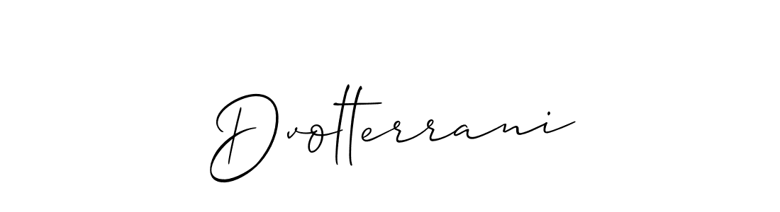 How to make Dvolterrani signature? Allison_Script is a professional autograph style. Create handwritten signature for Dvolterrani name. Dvolterrani signature style 2 images and pictures png
