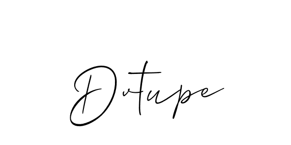 Also You can easily find your signature by using the search form. We will create Dvtupe name handwritten signature images for you free of cost using Allison_Script sign style. Dvtupe signature style 2 images and pictures png