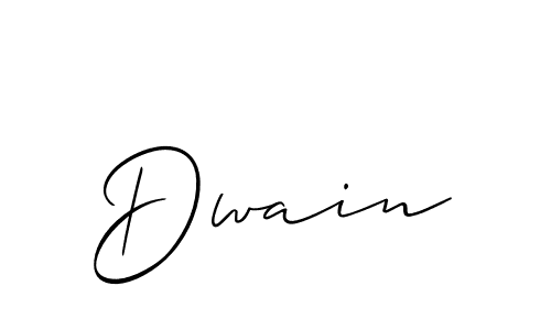 Use a signature maker to create a handwritten signature online. With this signature software, you can design (Allison_Script) your own signature for name Dwain. Dwain signature style 2 images and pictures png