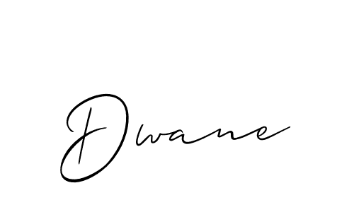 You should practise on your own different ways (Allison_Script) to write your name (Dwane) in signature. don't let someone else do it for you. Dwane signature style 2 images and pictures png