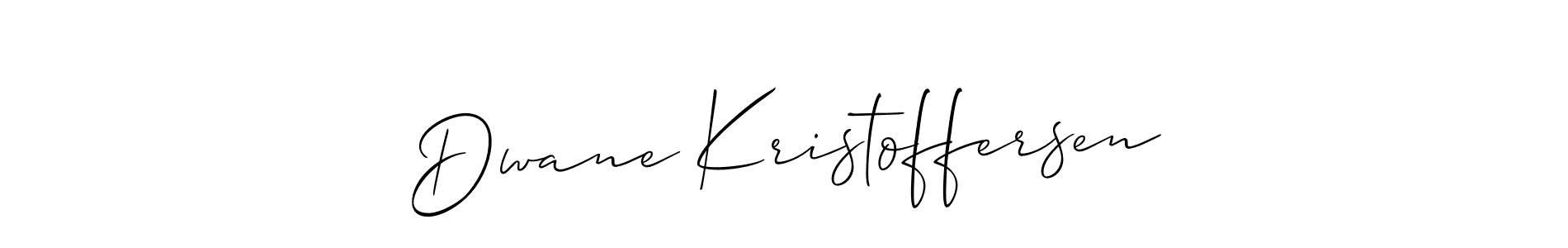 This is the best signature style for the Dwane Kristoffersen name. Also you like these signature font (Allison_Script). Mix name signature. Dwane Kristoffersen signature style 2 images and pictures png