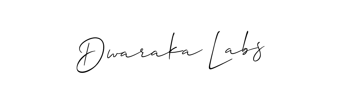 How to Draw Dwaraka Labs signature style? Allison_Script is a latest design signature styles for name Dwaraka Labs. Dwaraka Labs signature style 2 images and pictures png