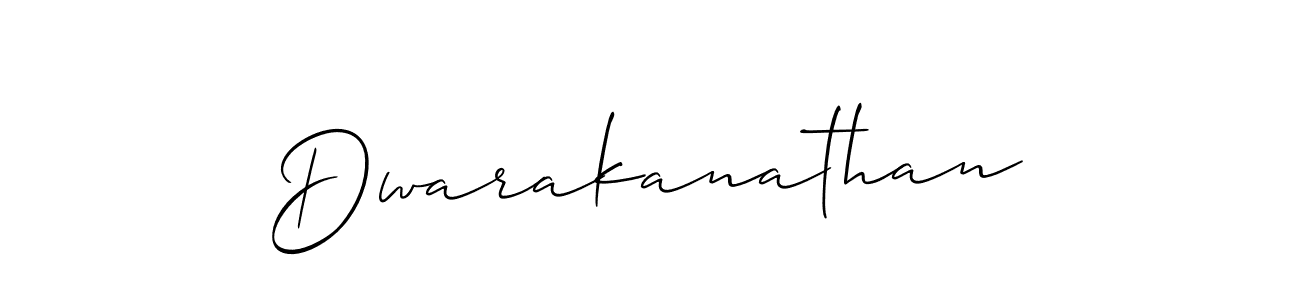 Allison_Script is a professional signature style that is perfect for those who want to add a touch of class to their signature. It is also a great choice for those who want to make their signature more unique. Get Dwarakanathan name to fancy signature for free. Dwarakanathan signature style 2 images and pictures png