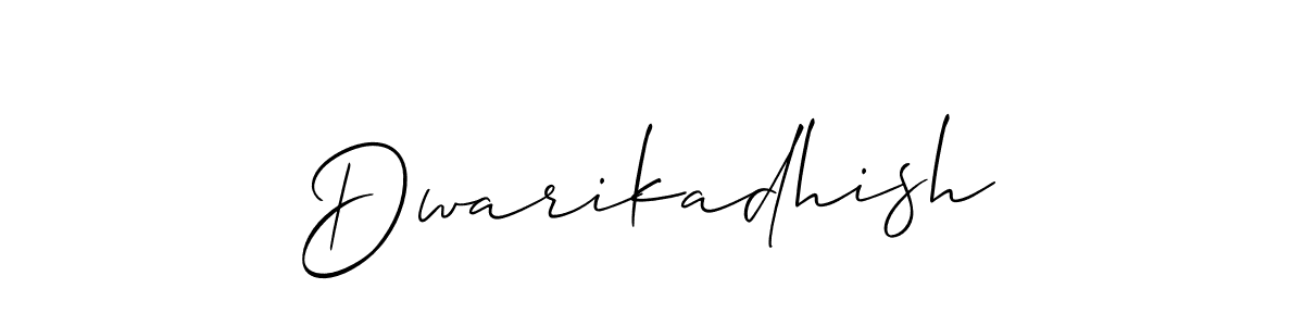 Make a beautiful signature design for name Dwarikadhish. With this signature (Allison_Script) style, you can create a handwritten signature for free. Dwarikadhish signature style 2 images and pictures png