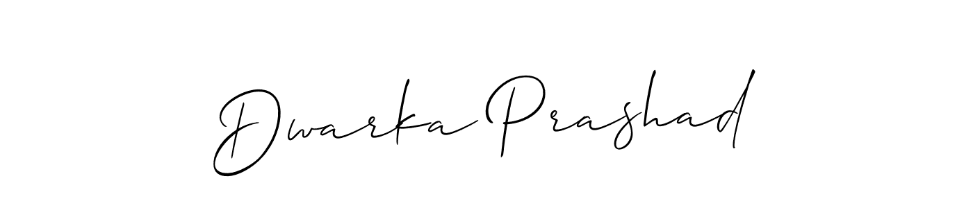 How to make Dwarka Prashad signature? Allison_Script is a professional autograph style. Create handwritten signature for Dwarka Prashad name. Dwarka Prashad signature style 2 images and pictures png