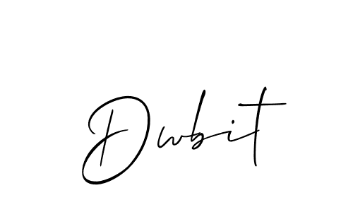 How to make Dwbit name signature. Use Allison_Script style for creating short signs online. This is the latest handwritten sign. Dwbit signature style 2 images and pictures png
