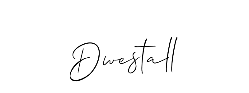 How to make Dwestall signature? Allison_Script is a professional autograph style. Create handwritten signature for Dwestall name. Dwestall signature style 2 images and pictures png