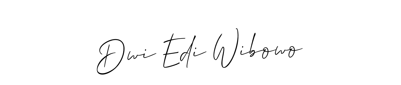 This is the best signature style for the Dwi Edi Wibowo name. Also you like these signature font (Allison_Script). Mix name signature. Dwi Edi Wibowo signature style 2 images and pictures png