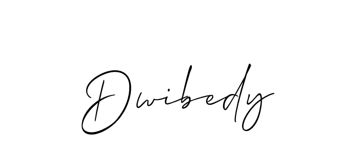 The best way (Allison_Script) to make a short signature is to pick only two or three words in your name. The name Dwibedy include a total of six letters. For converting this name. Dwibedy signature style 2 images and pictures png