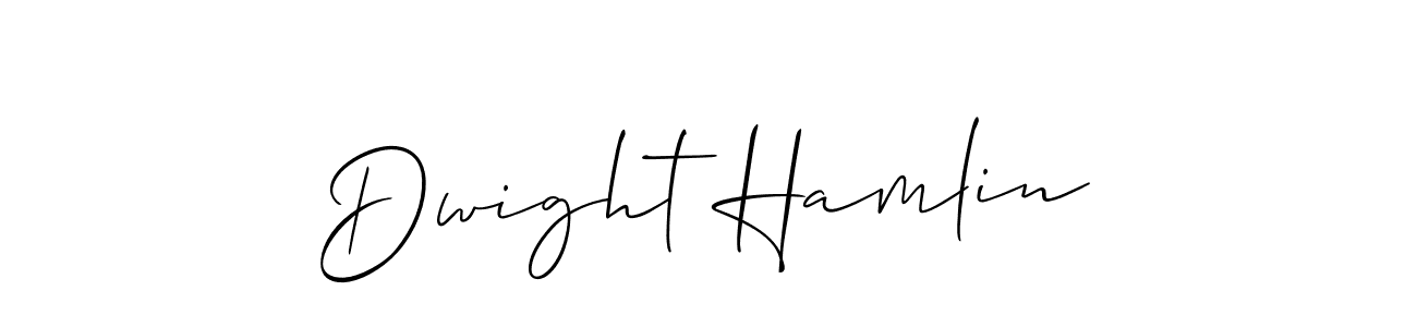 Make a beautiful signature design for name Dwight Hamlin. Use this online signature maker to create a handwritten signature for free. Dwight Hamlin signature style 2 images and pictures png