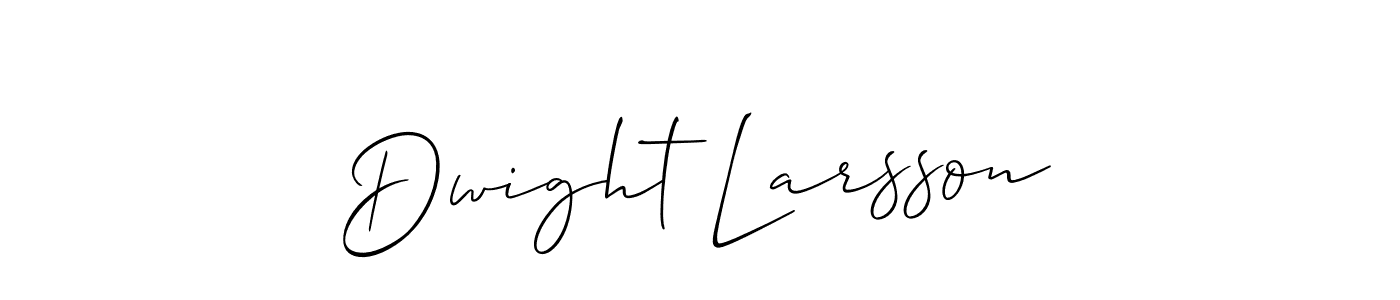 Also You can easily find your signature by using the search form. We will create Dwight Larsson name handwritten signature images for you free of cost using Allison_Script sign style. Dwight Larsson signature style 2 images and pictures png