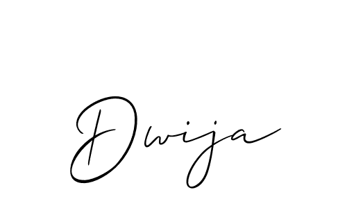 Also we have Dwija name is the best signature style. Create professional handwritten signature collection using Allison_Script autograph style. Dwija signature style 2 images and pictures png