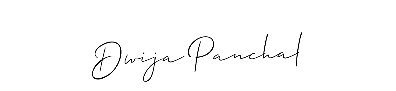 The best way (Allison_Script) to make a short signature is to pick only two or three words in your name. The name Dwija Panchal include a total of six letters. For converting this name. Dwija Panchal signature style 2 images and pictures png