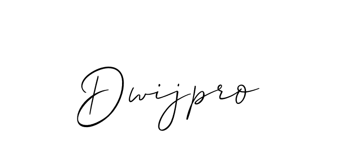 How to Draw Dwijpro signature style? Allison_Script is a latest design signature styles for name Dwijpro. Dwijpro signature style 2 images and pictures png