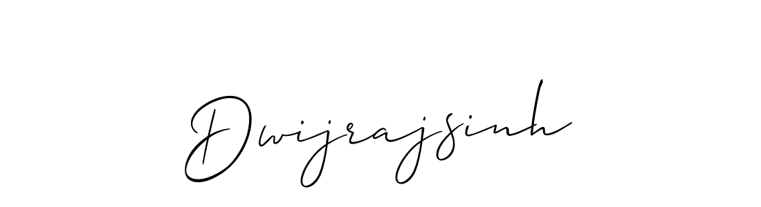 How to make Dwijrajsinh signature? Allison_Script is a professional autograph style. Create handwritten signature for Dwijrajsinh name. Dwijrajsinh signature style 2 images and pictures png