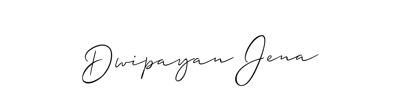 Design your own signature with our free online signature maker. With this signature software, you can create a handwritten (Allison_Script) signature for name Dwipayan Jena. Dwipayan Jena signature style 2 images and pictures png