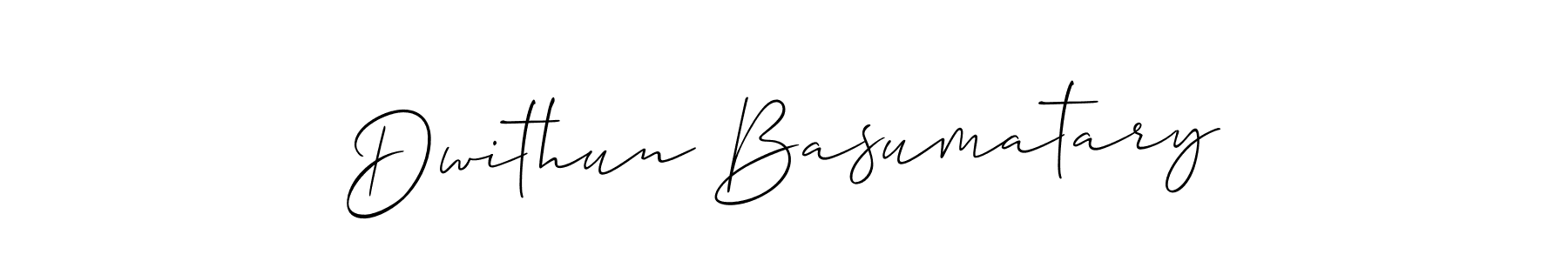 Create a beautiful signature design for name Dwithun Basumatary. With this signature (Allison_Script) fonts, you can make a handwritten signature for free. Dwithun Basumatary signature style 2 images and pictures png