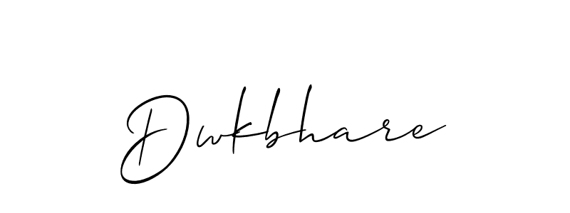 Design your own signature with our free online signature maker. With this signature software, you can create a handwritten (Allison_Script) signature for name Dwkbhare. Dwkbhare signature style 2 images and pictures png