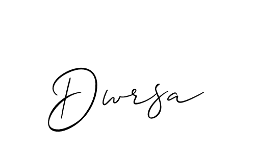 if you are searching for the best signature style for your name Dwrsa. so please give up your signature search. here we have designed multiple signature styles  using Allison_Script. Dwrsa signature style 2 images and pictures png