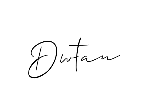 How to make Dwtan name signature. Use Allison_Script style for creating short signs online. This is the latest handwritten sign. Dwtan signature style 2 images and pictures png