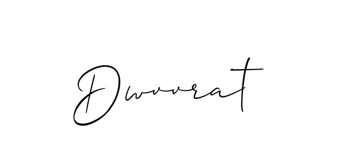 Design your own signature with our free online signature maker. With this signature software, you can create a handwritten (Allison_Script) signature for name Dwvvrat. Dwvvrat signature style 2 images and pictures png