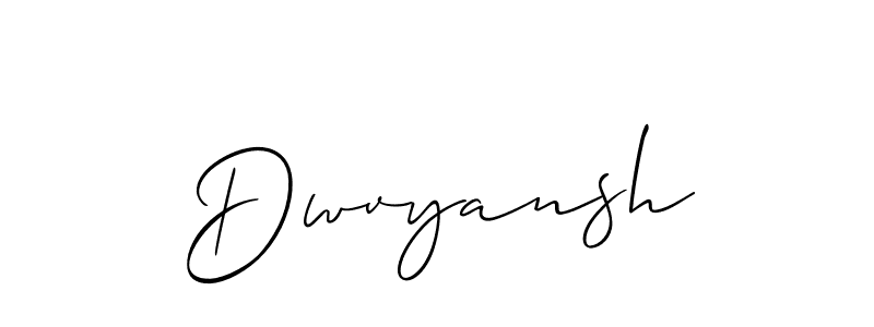Create a beautiful signature design for name Dwvyansh. With this signature (Allison_Script) fonts, you can make a handwritten signature for free. Dwvyansh signature style 2 images and pictures png