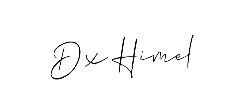 How to make Dx Himel name signature. Use Allison_Script style for creating short signs online. This is the latest handwritten sign. Dx Himel signature style 2 images and pictures png