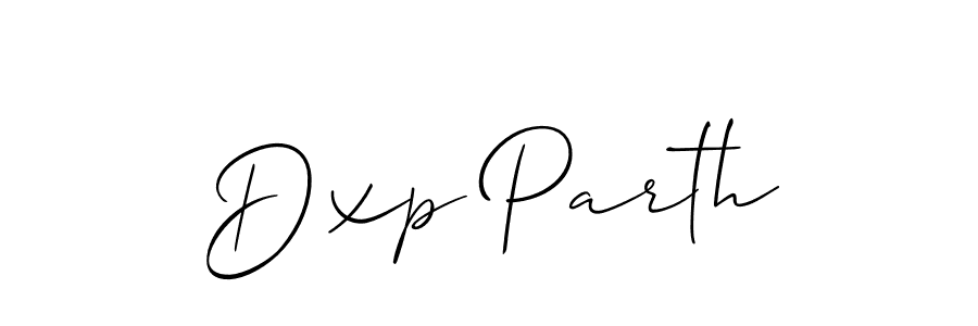 How to Draw Dxp Parth signature style? Allison_Script is a latest design signature styles for name Dxp Parth. Dxp Parth signature style 2 images and pictures png