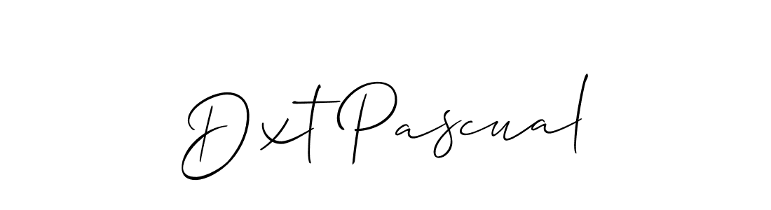 Use a signature maker to create a handwritten signature online. With this signature software, you can design (Allison_Script) your own signature for name Dxt Pascual. Dxt Pascual signature style 2 images and pictures png