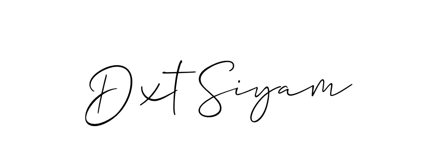 Best and Professional Signature Style for Dxt Siyam. Allison_Script Best Signature Style Collection. Dxt Siyam signature style 2 images and pictures png