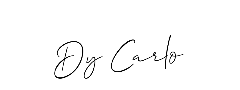 You should practise on your own different ways (Allison_Script) to write your name (Dy Carlo) in signature. don't let someone else do it for you. Dy Carlo signature style 2 images and pictures png