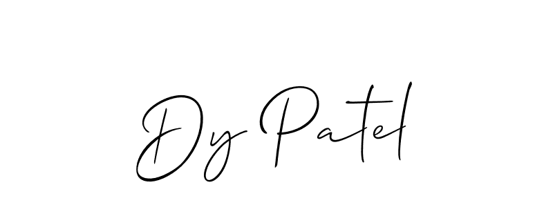 How to Draw Dy Patel signature style? Allison_Script is a latest design signature styles for name Dy Patel. Dy Patel signature style 2 images and pictures png