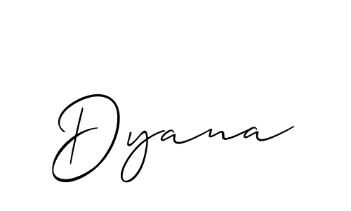 Make a beautiful signature design for name Dyana. Use this online signature maker to create a handwritten signature for free. Dyana signature style 2 images and pictures png