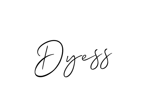 How to make Dyess name signature. Use Allison_Script style for creating short signs online. This is the latest handwritten sign. Dyess signature style 2 images and pictures png