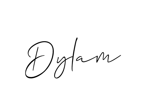 Allison_Script is a professional signature style that is perfect for those who want to add a touch of class to their signature. It is also a great choice for those who want to make their signature more unique. Get Dylam name to fancy signature for free. Dylam signature style 2 images and pictures png
