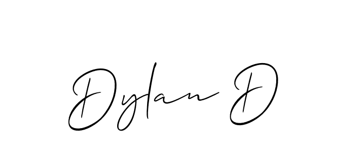 Design your own signature with our free online signature maker. With this signature software, you can create a handwritten (Allison_Script) signature for name Dylan D. Dylan D signature style 2 images and pictures png