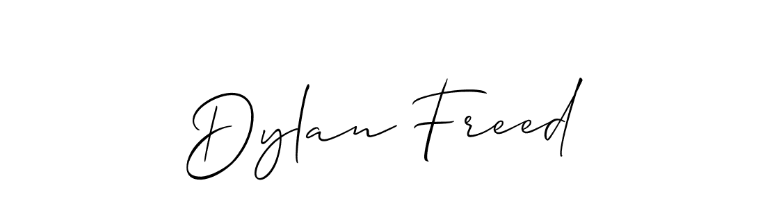 How to make Dylan Freed signature? Allison_Script is a professional autograph style. Create handwritten signature for Dylan Freed name. Dylan Freed signature style 2 images and pictures png