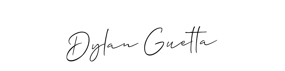 Design your own signature with our free online signature maker. With this signature software, you can create a handwritten (Allison_Script) signature for name Dylan Guetta. Dylan Guetta signature style 2 images and pictures png