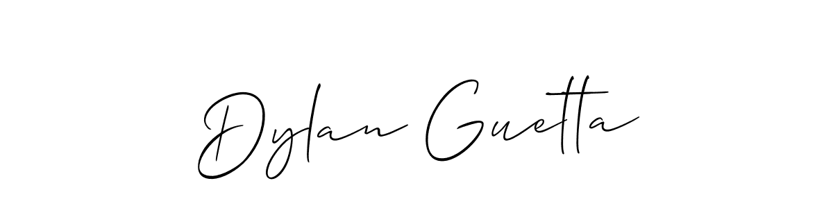 Design your own signature with our free online signature maker. With this signature software, you can create a handwritten (Allison_Script) signature for name Dylan Guetta. Dylan Guetta signature style 2 images and pictures png