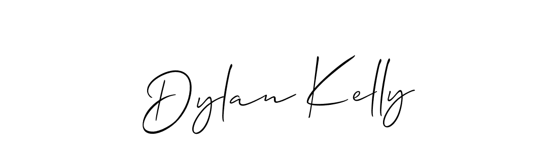 Make a beautiful signature design for name Dylan Kelly. With this signature (Allison_Script) style, you can create a handwritten signature for free. Dylan Kelly signature style 2 images and pictures png
